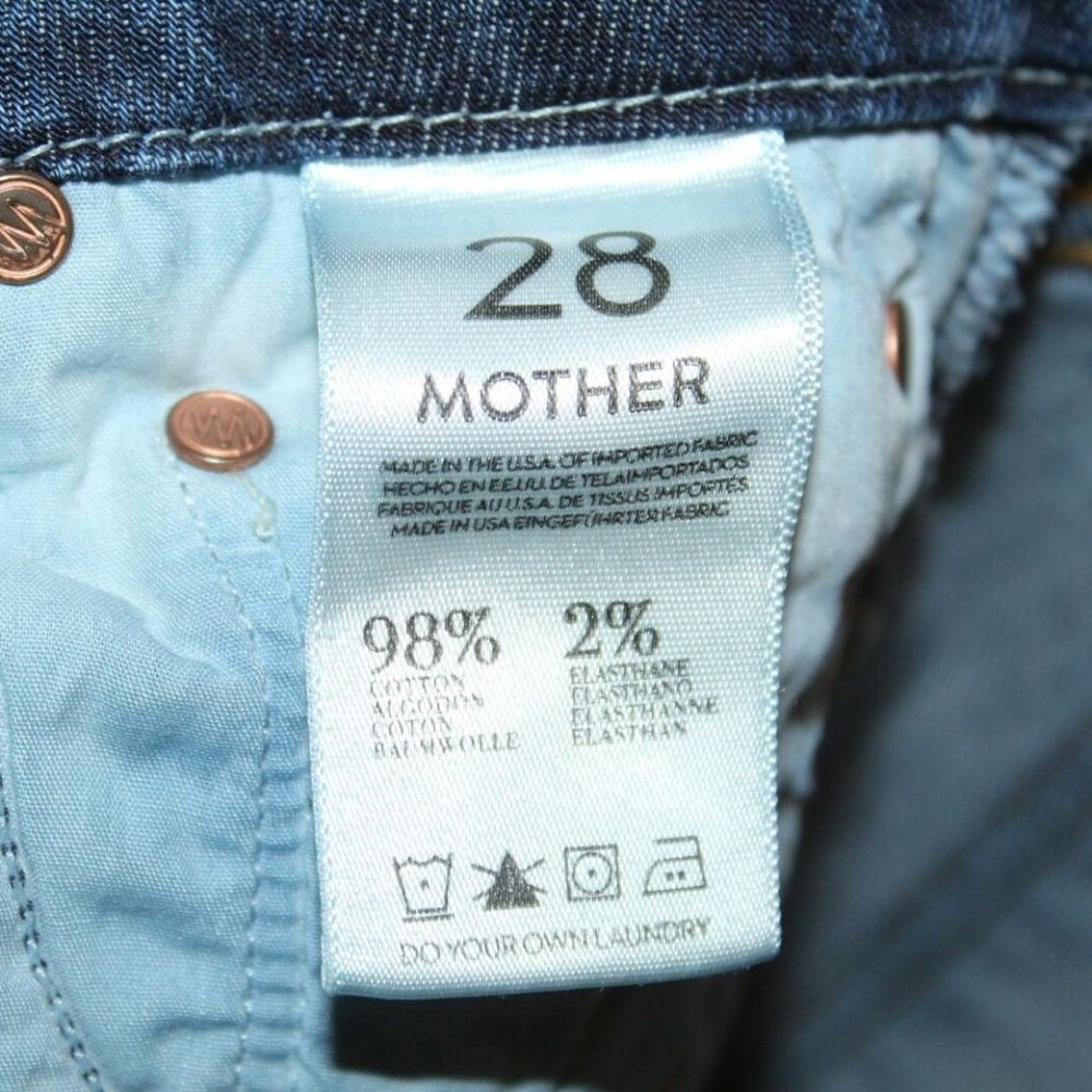 MOTHER The Looker Skinny Jeans Medium Wash HW7547 - Picture 5 of 6